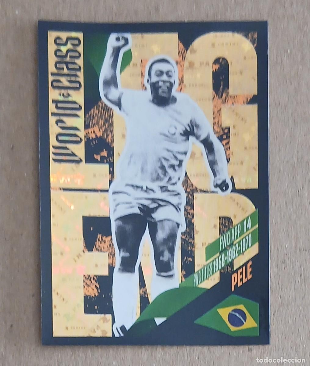 Cromos de f&uacute;tbol: CROMO n&ordm; 366 PEL&Eacute; BRASIL WORLD CLASS 2022 DE PANINI. Nuevo de sobre.