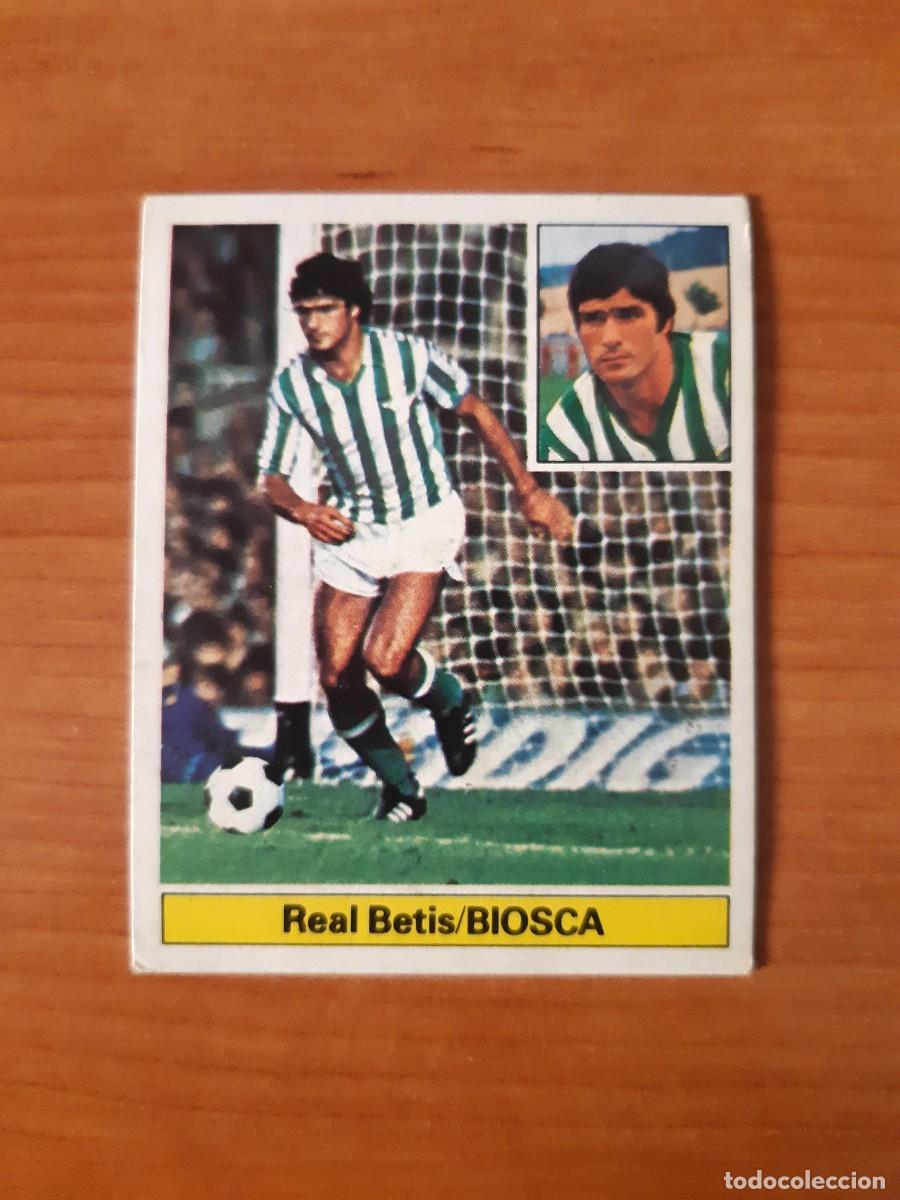 Cromos de f&uacute;tbol: Biosca (Betis) Liga 81-82 ESTE. Nunca pegado, sin pegar