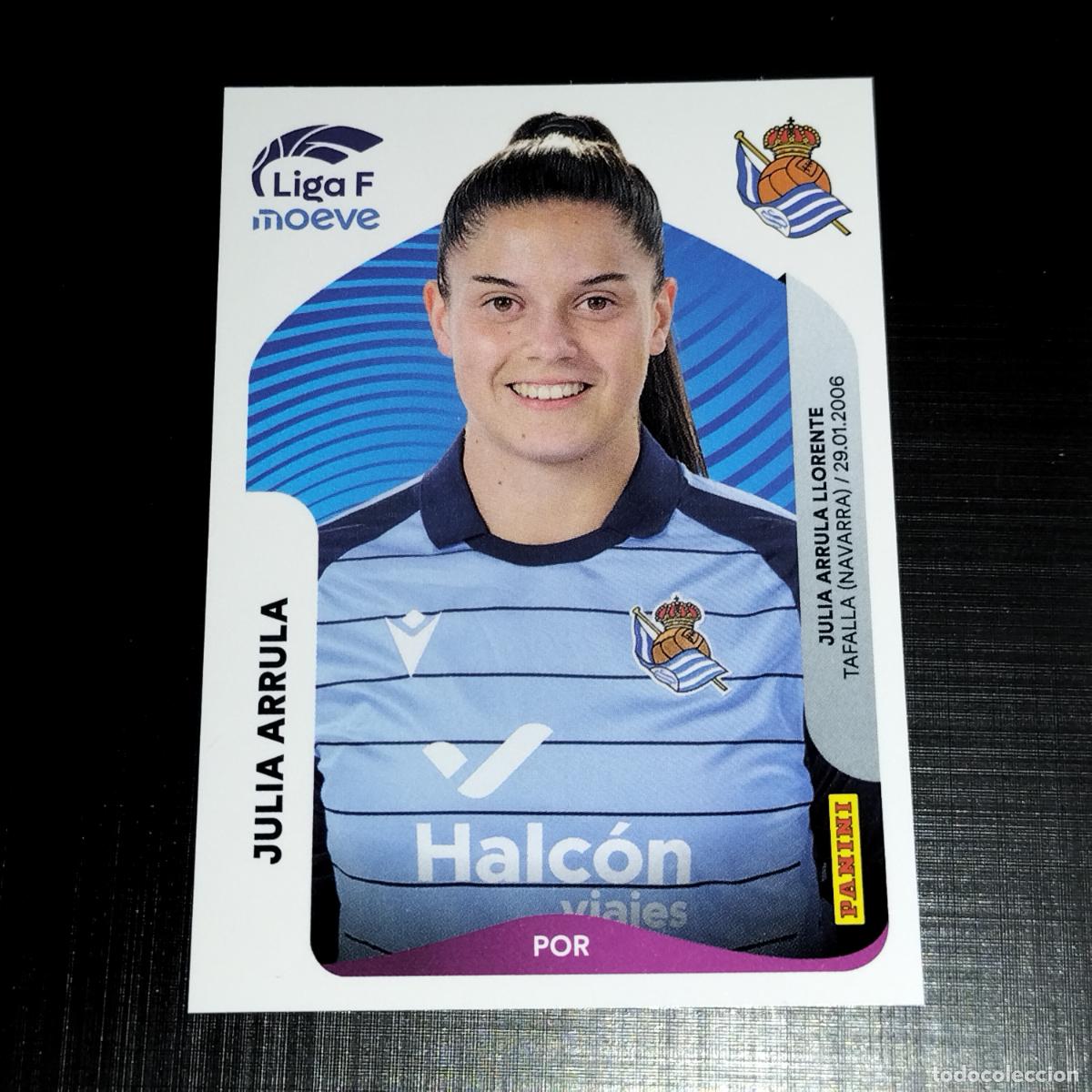 Cromos de f&uacute;tbol: 284 JULIA ARRULA REAL SOCIEDAD CROMOS LIGA F MOEVE FEMENINA PANINI 2025 2026 25 26