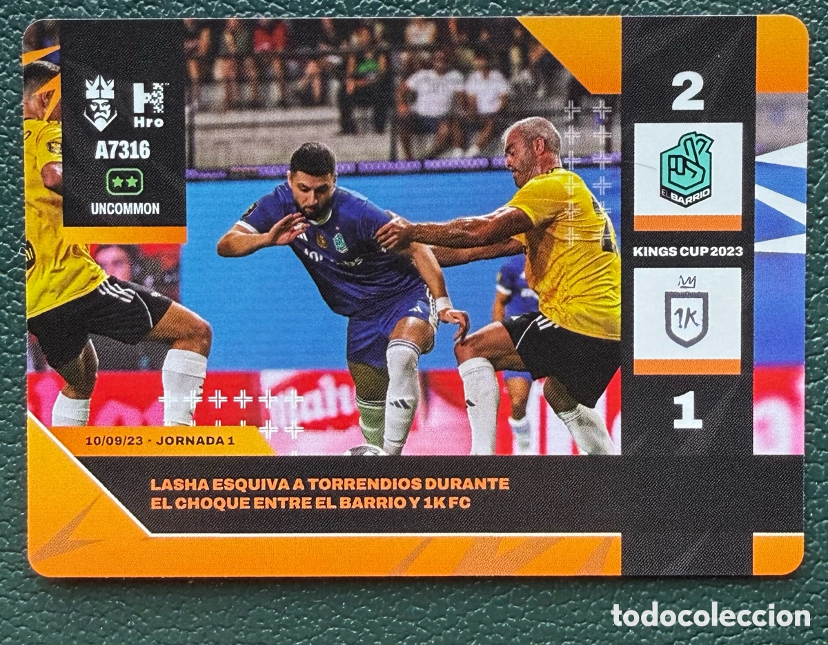 Cromos de f&uacute;tbol: A7316 LASHA MACHARASHVILI EL BARRIO MOMENTOS CLAVE FICHA ALBUM KINGS LEAGUE INFOJOBS 2024 KOLEX