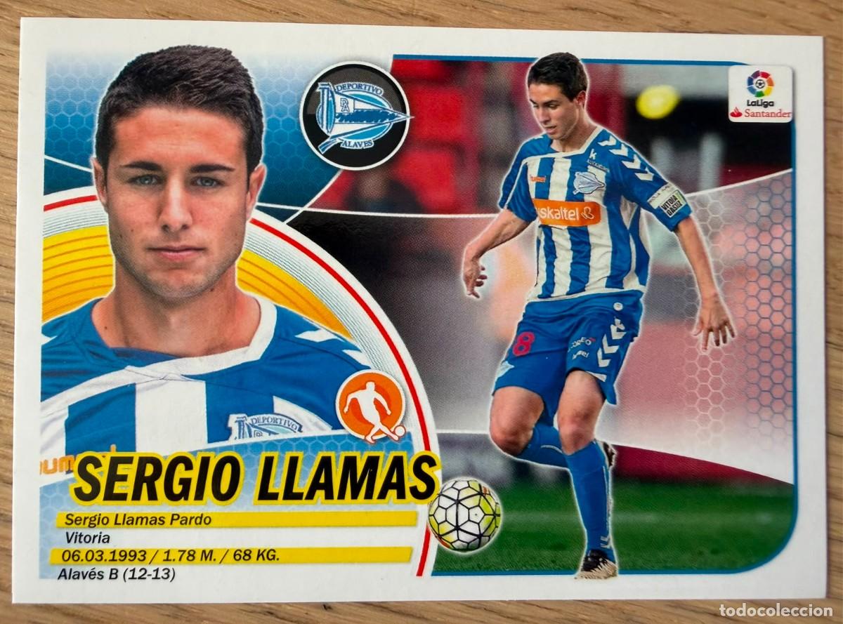Cromos de f&uacute;tbol: 11 SERGIO LLAMAS ALAVES 16 17 2016 2017 LIGA SANTANDER COLECCIONES ESTE SIN PEGAR STICKER