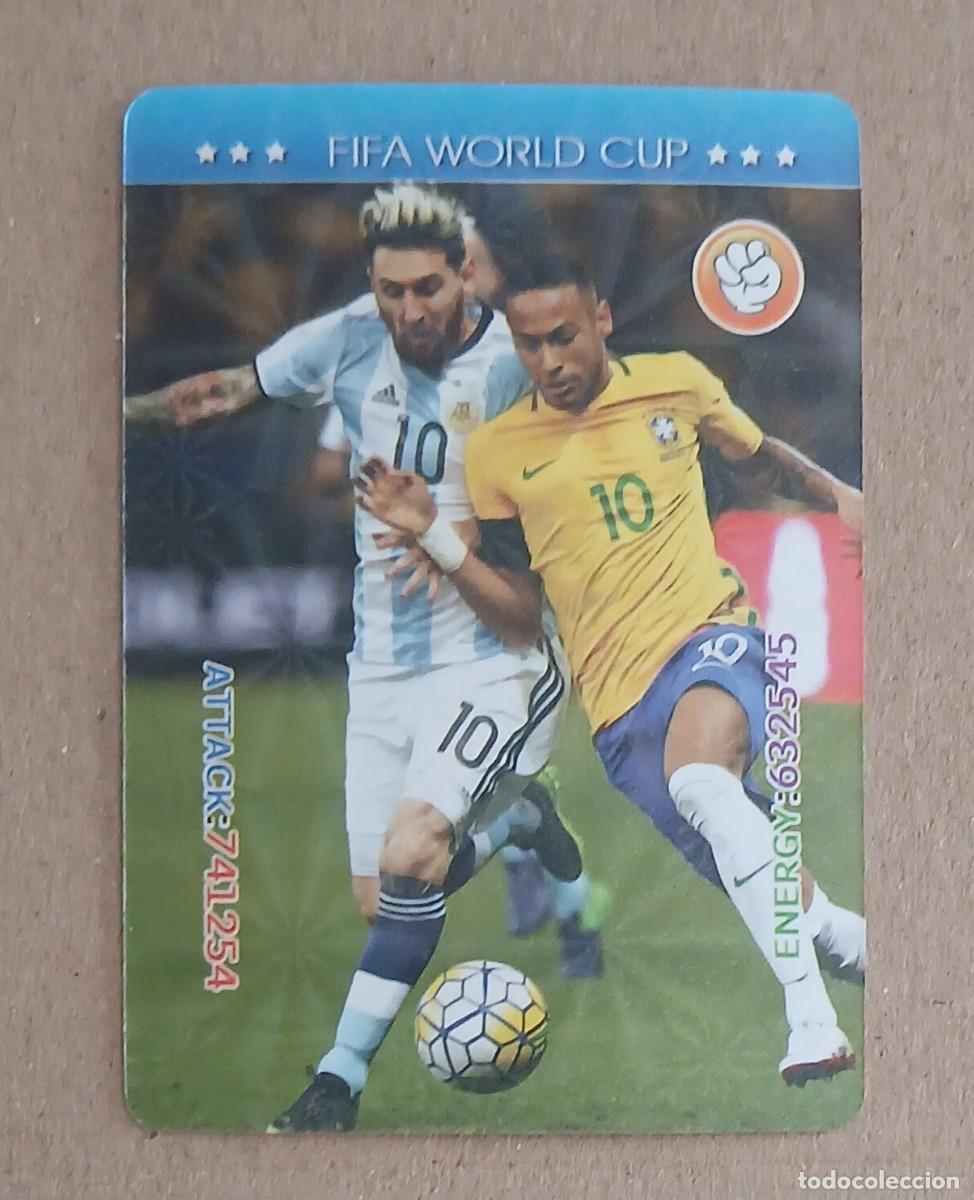 Cromos de f&uacute;tbol: CROMO DE MESSI ARGENTINA FIFA WORLD CUP RUSIA 2018. Nuevo de sobre.