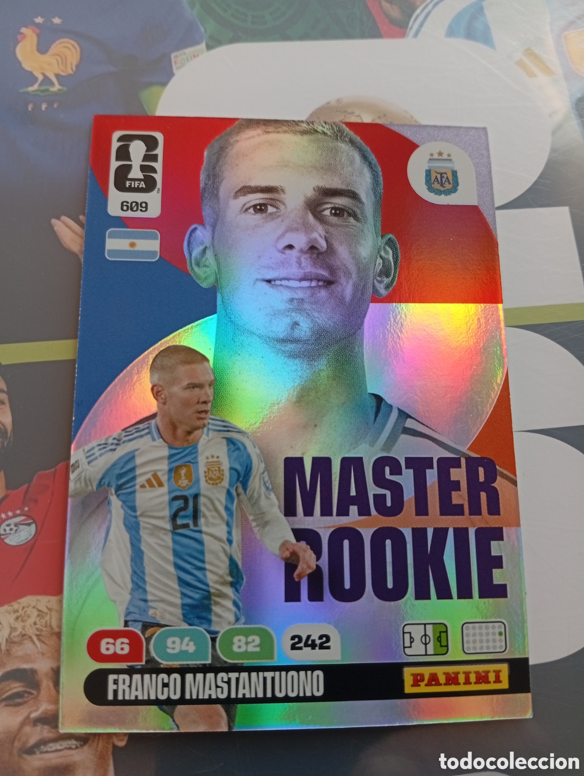 Cromos de f&uacute;tbol: 609 Adrenalym World Cup 26 M&aacute;ster Rookie