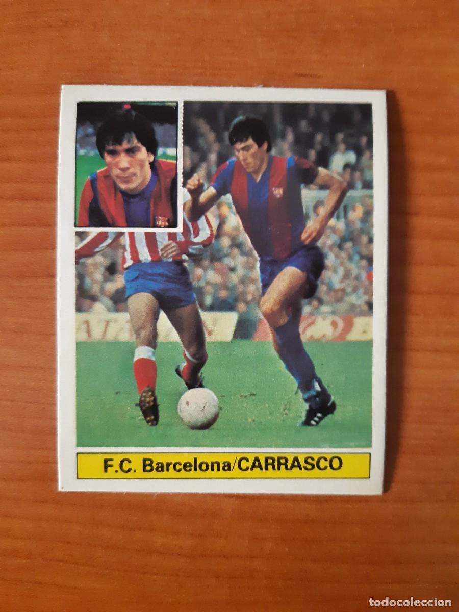 Cromos de f&uacute;tbol: Carrasco (Barcelona) Liga 81-82 ESTE. Nunca pegado, sin pegar