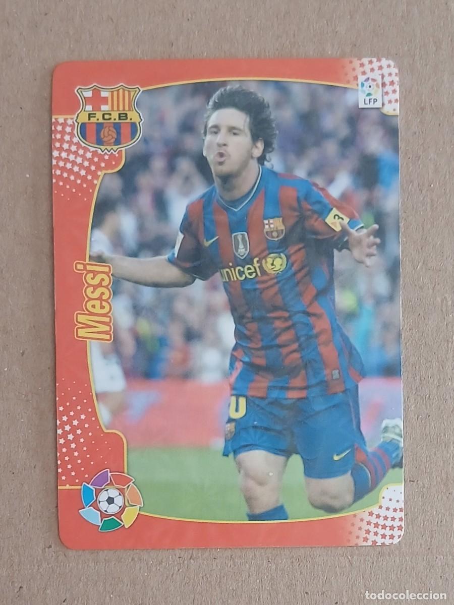 Cromos de f&uacute;tbol: CROMO CARTA DE MESSI BARCELONA LFP. Buen estado.