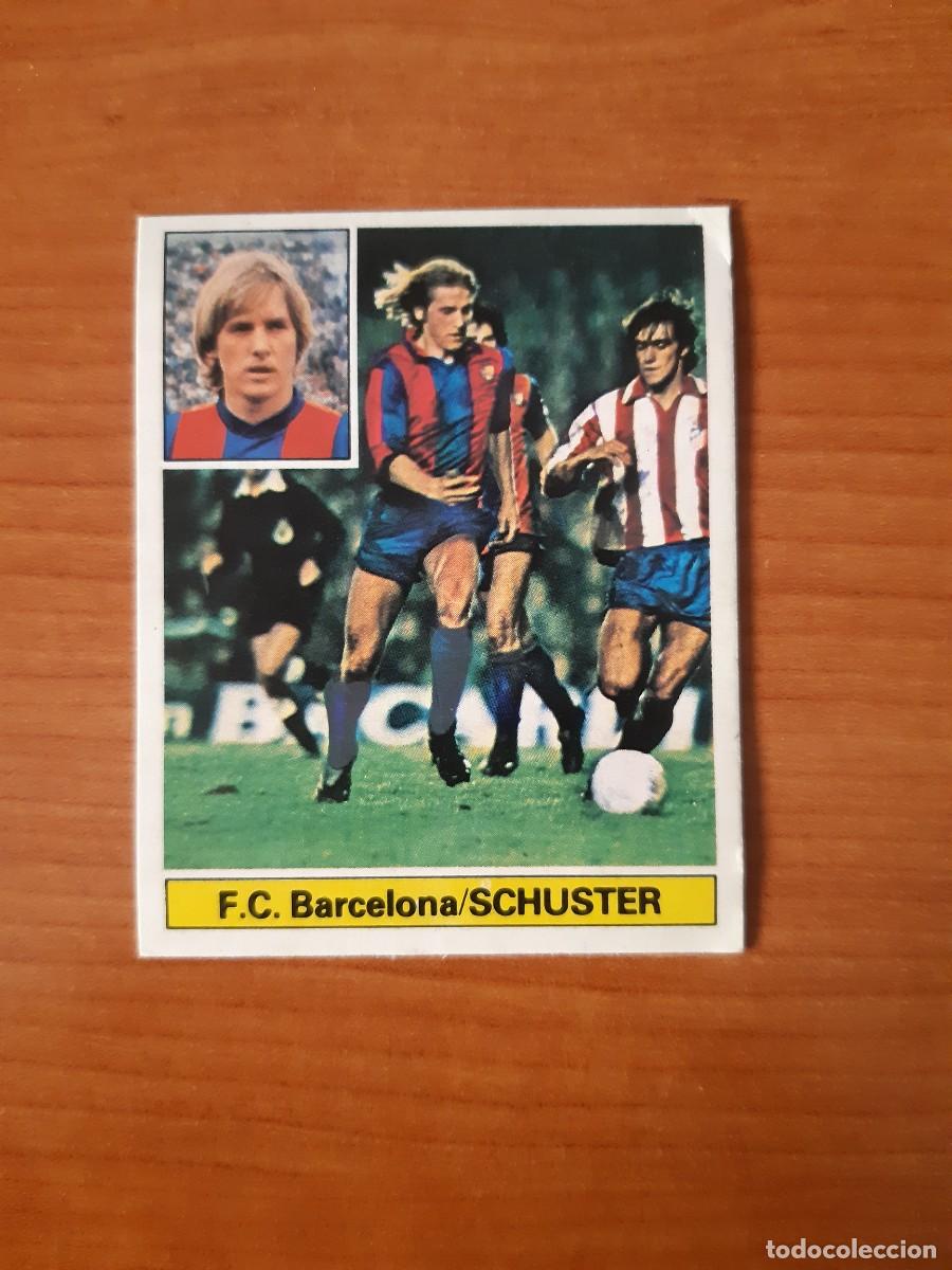 Cromos de f&uacute;tbol: Schuster (Barcelona) ROOKIE Liga 81-82 ESTE. Nunca pegado, sin pegar