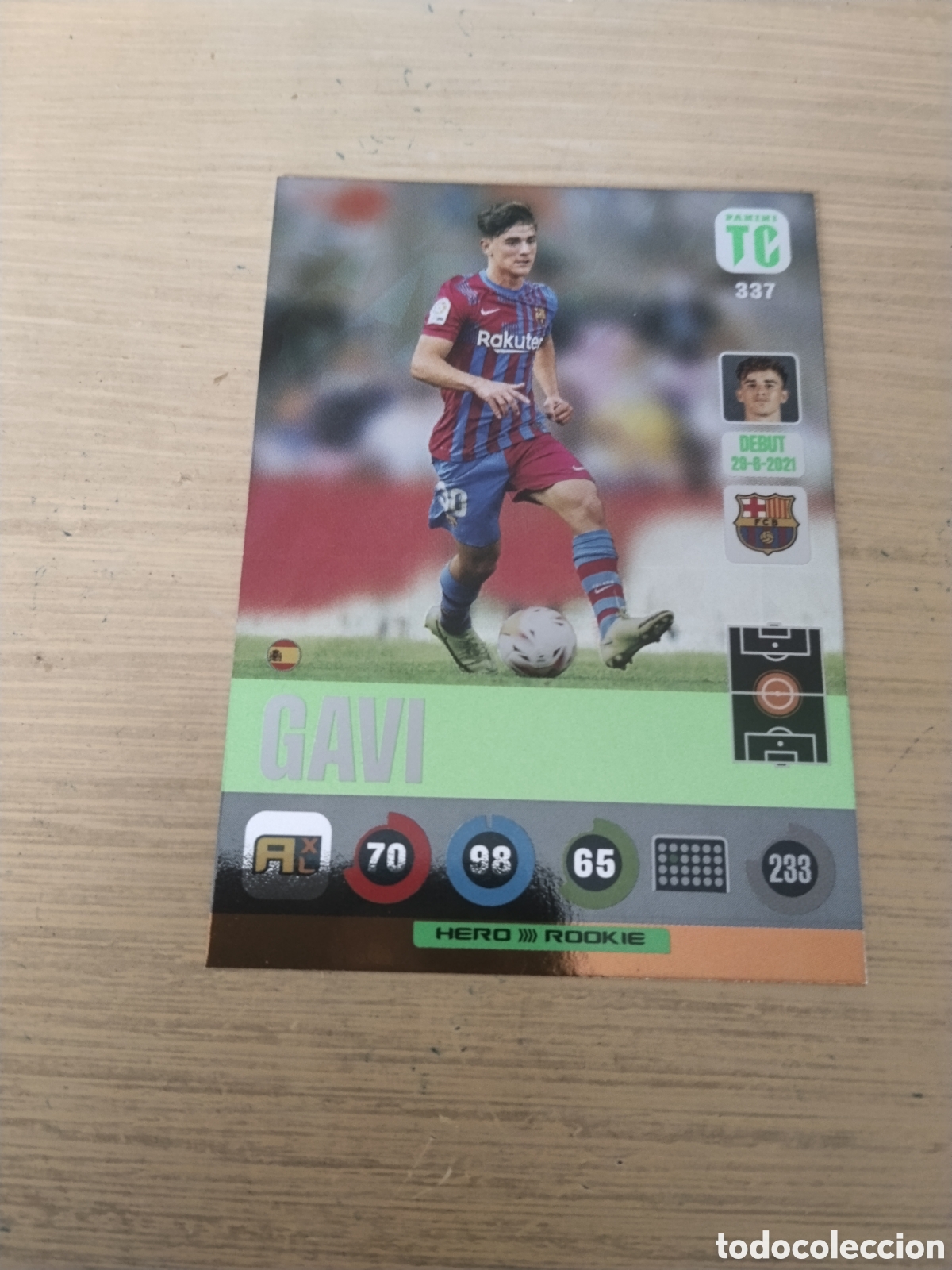 Figurine di Calcio: PANINI TOP CLASS - N&ordm; 337 GAVI - FC BARCELONA ROOKIE
