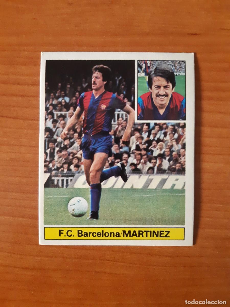 Cromos de f&uacute;tbol: Mart&iacute;nez (Barcelona) Liga 81-82 ESTE. Nunca pegado, sin pegar