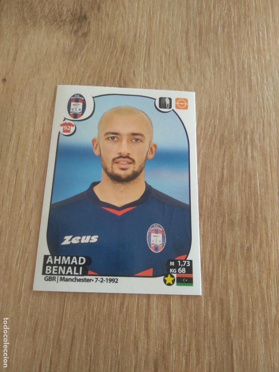 Cromos de f&uacute;tbol: M18 AHMAD BENALI CROTONE CROMO FUTBOL PANINI LIGA ITALIA 17-18 CALCIATORI 2017-2018