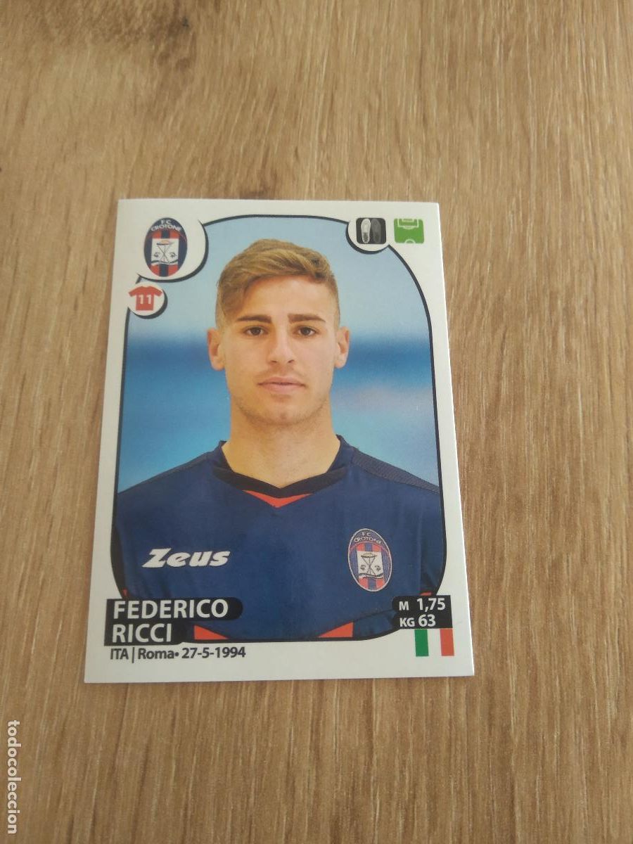 Cromos de f&uacute;tbol: M19 FEDERICO RICCI CROTONE CROMO FUTBOL PANINI LIGA ITALIA 17-18 CALCIATORI 2017-2018