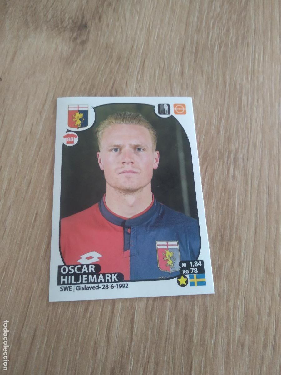 Cromos de f&uacute;tbol: M25 OSCAR HILJEMARK GENOA CROMO FUTBOL PANINI LIGA ITALIA 17-18 CALCIATORI 2017-2018