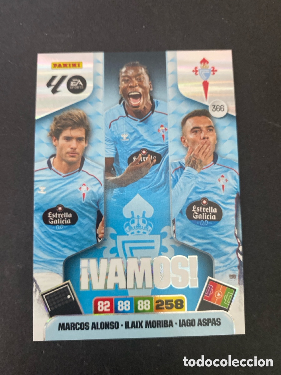 Cromos de f&uacute;tbol: Cromo Adrenalyn 25/26 Celta Vigo N* 366