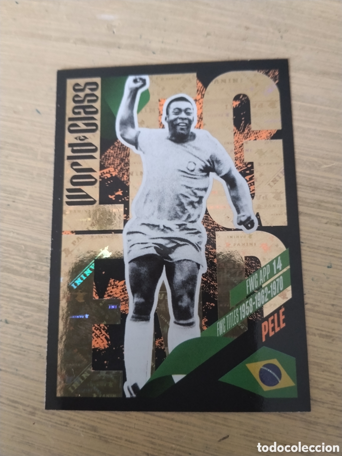 Cartes &agrave; collectionner de Football: PANINI WORLD CLASS - N&ordm; 366 EDSON ARANTES DOS NACIMENTOS - PEL&Eacute; - BRASIL