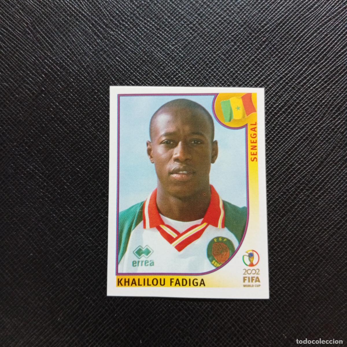 Cartes &agrave; collectionner de Football: 57 KHALILOU FADIGA SENEGAL PANINI 2002 MUNDIAL KOREA FUTBOL 02 CROMO - SIN PEGAR - A156 PG253