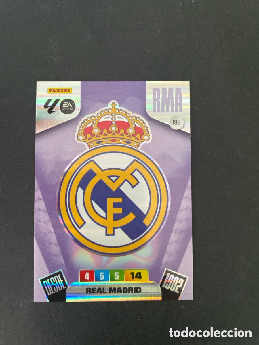 Cromos de f&uacute;tbol: Cromo Adrenalyn 25/26 Real Madrid N* 199