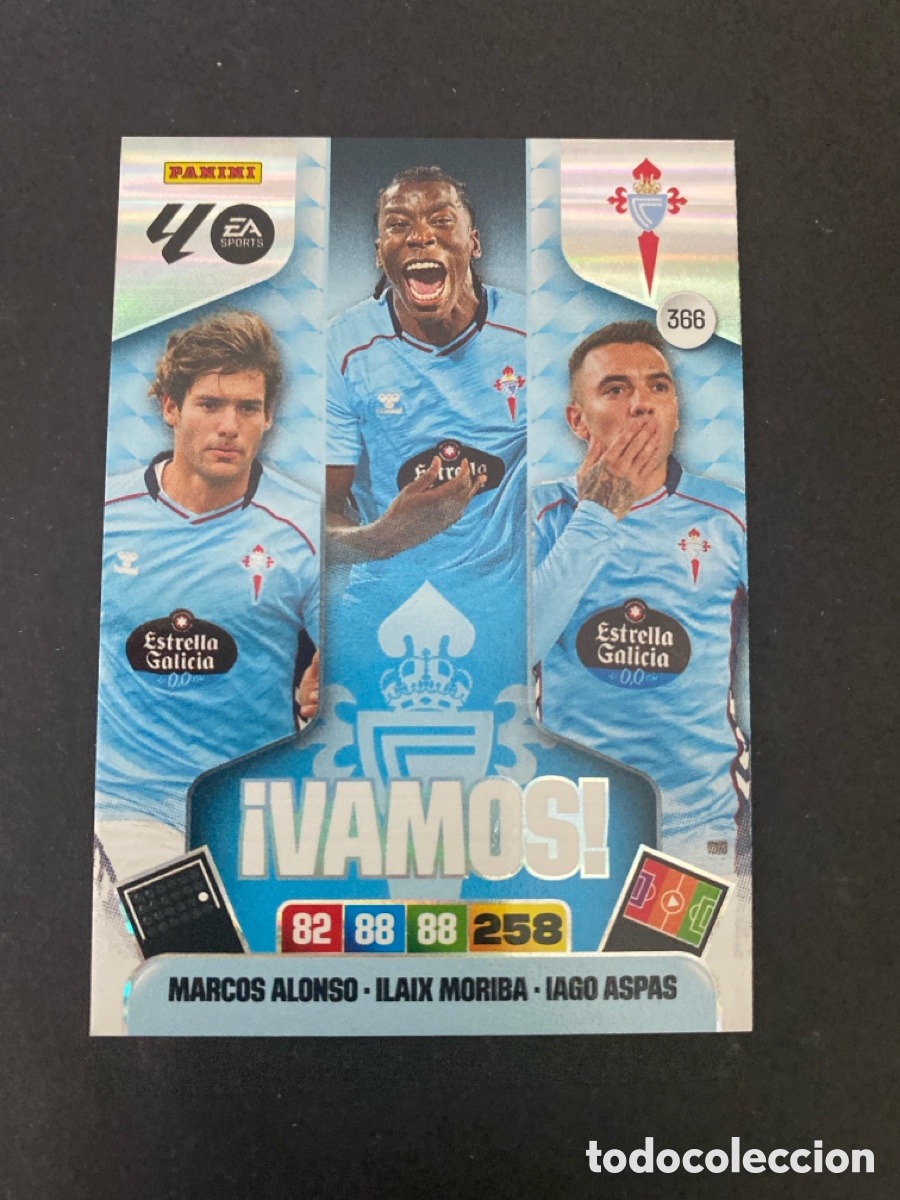 Cromos de f&uacute;tbol: Cromo Adrenalyn 25/26 Celta de Vigo N* 366