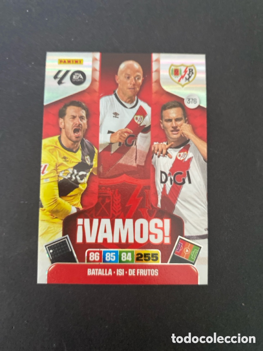 Cromos de f&uacute;tbol: Cromo Adrenalyn 25/26 Rayo Vallecano N* 376