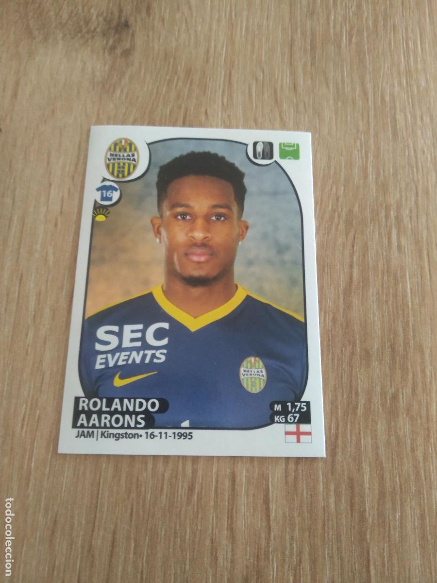 Cromos de f&uacute;tbol: M29 ROLANDO AARONS HELLAS VERONA CROMO FUTBOL PANINI LIGA ITALIA 17-18 CALCIATORI 2017-2018