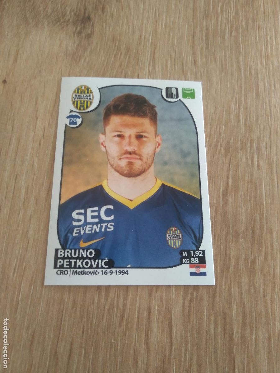 Cromos de f&uacute;tbol: M31 BRUNO PETKOVIC HELLAS VERONA CROMO FUTBOL PANINI LIGA ITALIA 17-18 CALCIATORI 2017-2018