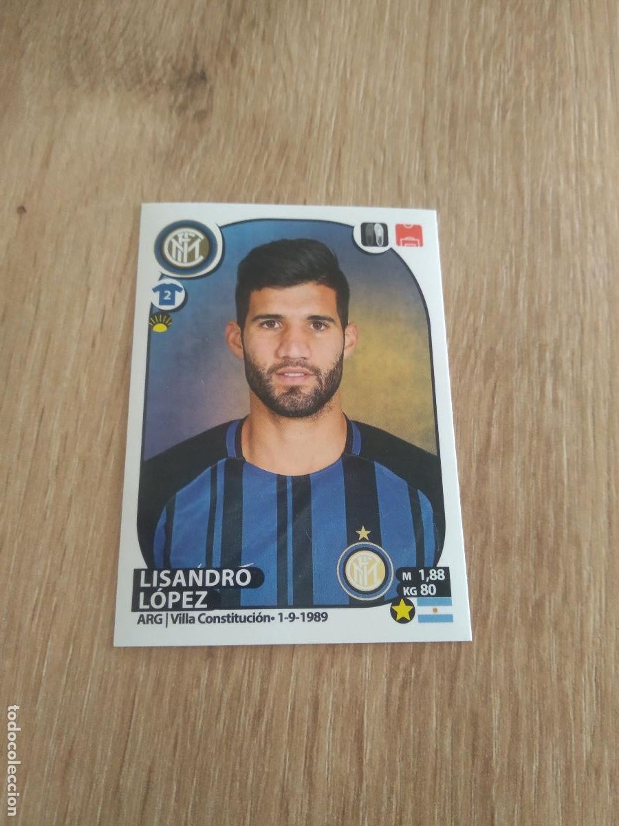 Cromos de f&uacute;tbol: M32 LISANDRO LOPEZ INTER MILAN CROMO FUTBOL PANINI LIGA ITALIA 17-18 CALCIATORI 2017-2018