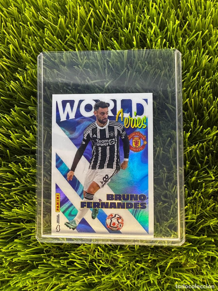 Cromos de f&uacute;tbol: N&ordm; 425 Bruno Fernandes Wold Series Manchester United Futebol Liga Portuguesa 23 24