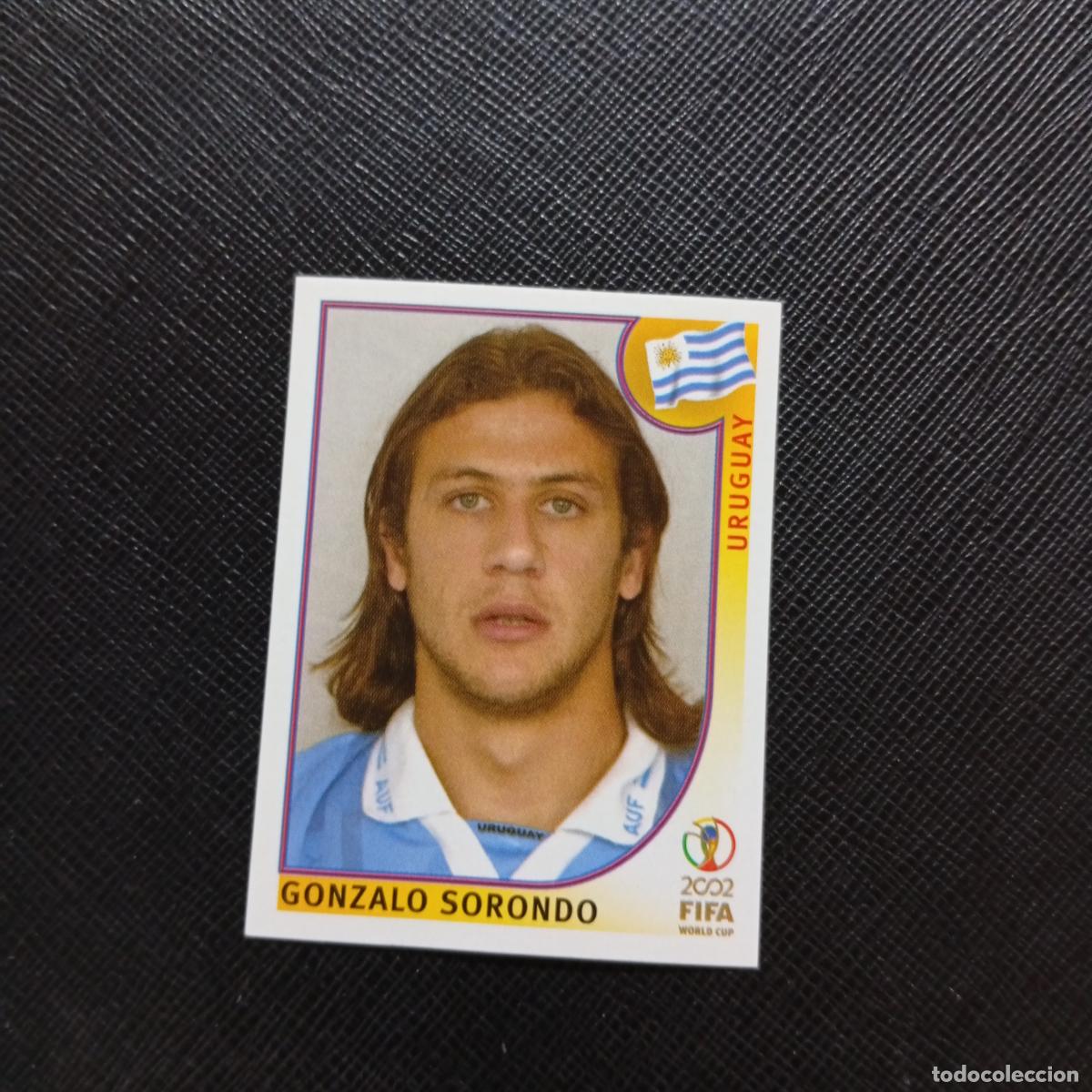 Cromos de f&uacute;tbol: 67 GONZALO SORONDO URUGUAY PANINI 2002 MUNDIAL KOREA FUTBOL 02 CROMO - SIN PEGAR - A156 PG253
