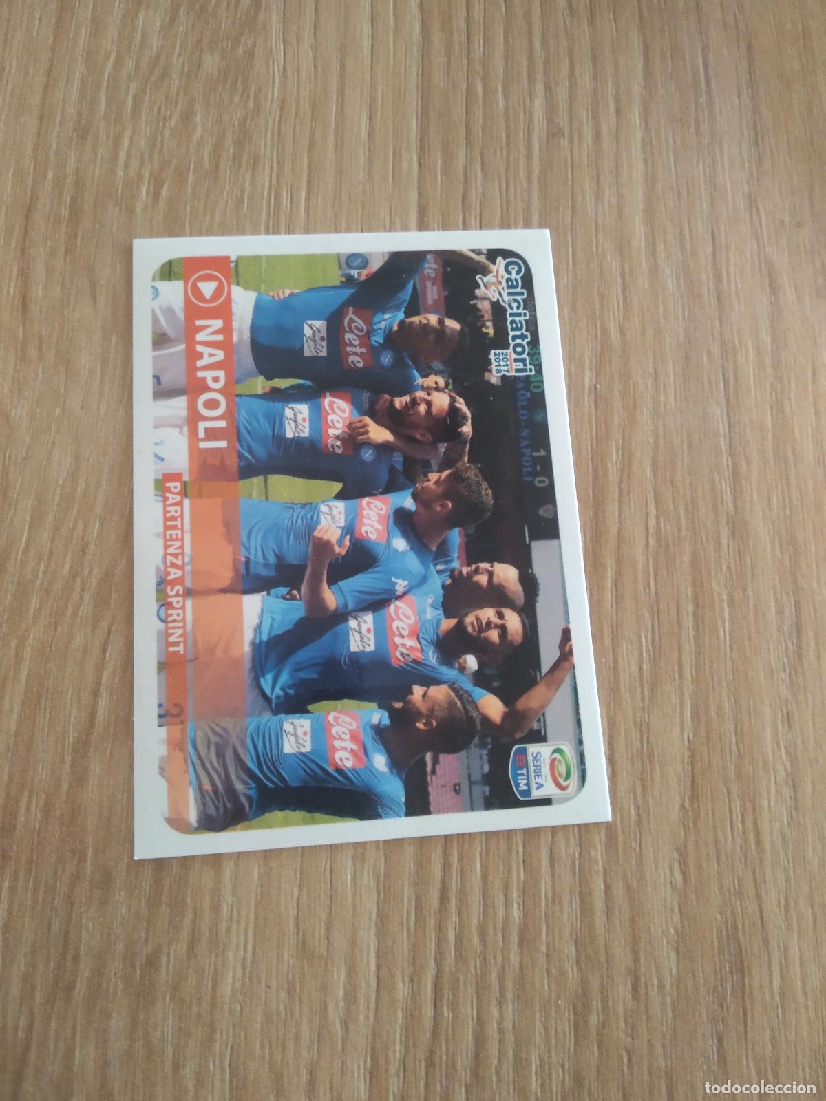 Cromos de f&uacute;tbol: C2 EQUIPO PLANTILLA NAPOLES NAPOLI CROMO FUTBOL PANINI LIGA ITALIA 17-18 CALCIATORI 2017-2018