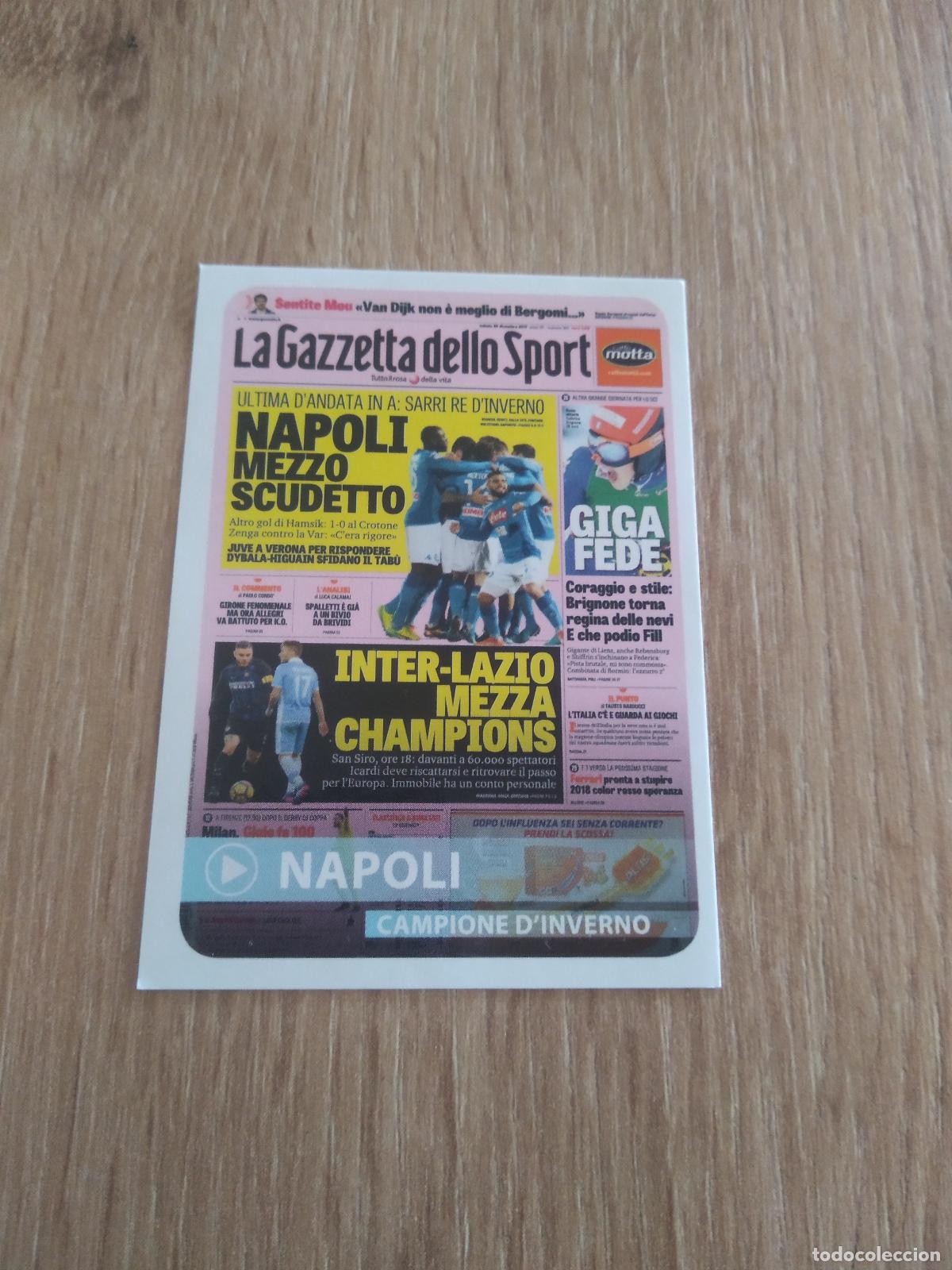 Cartes &agrave; collectionner de Football: C8 INTER- LAZIO MEZZA CHAMPIONS NAPOLI CROMO FUTBOL PANINI LIGA ITALIA 17-18 CALCIATORI 2017-2018