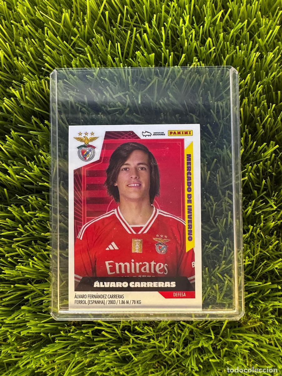 Figurine di Calcio: N&ordm; 444 &Aacute;lvaro Carreras ROOKIE Mercado de Invierno SL Benfica Futebol Liga Portuguesa 23 24