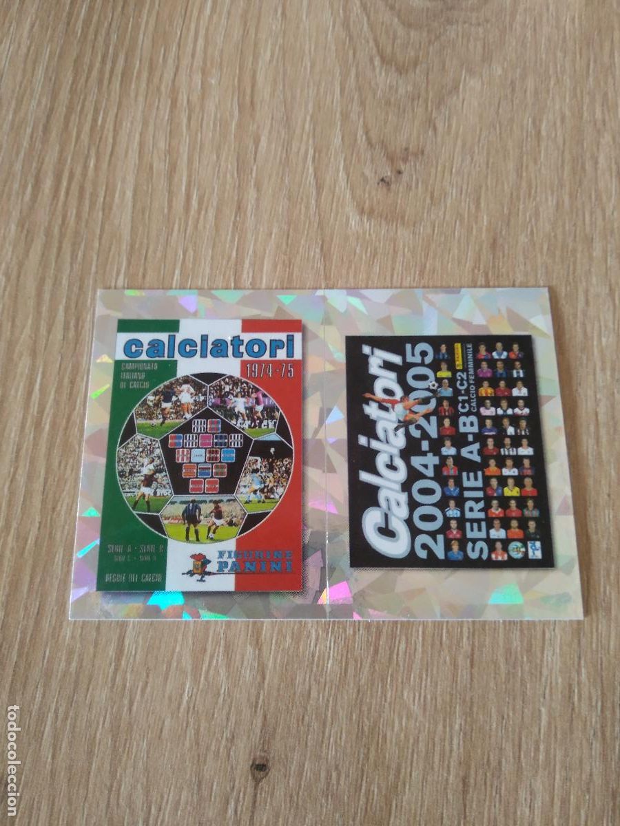 Cromos de f&uacute;tbol: 18 PORTADA 74-75 Y 2004-2005 CROMO FUTBOL PANINI LIGA ITALIA 20-21 CALCIATORI 2020-2021