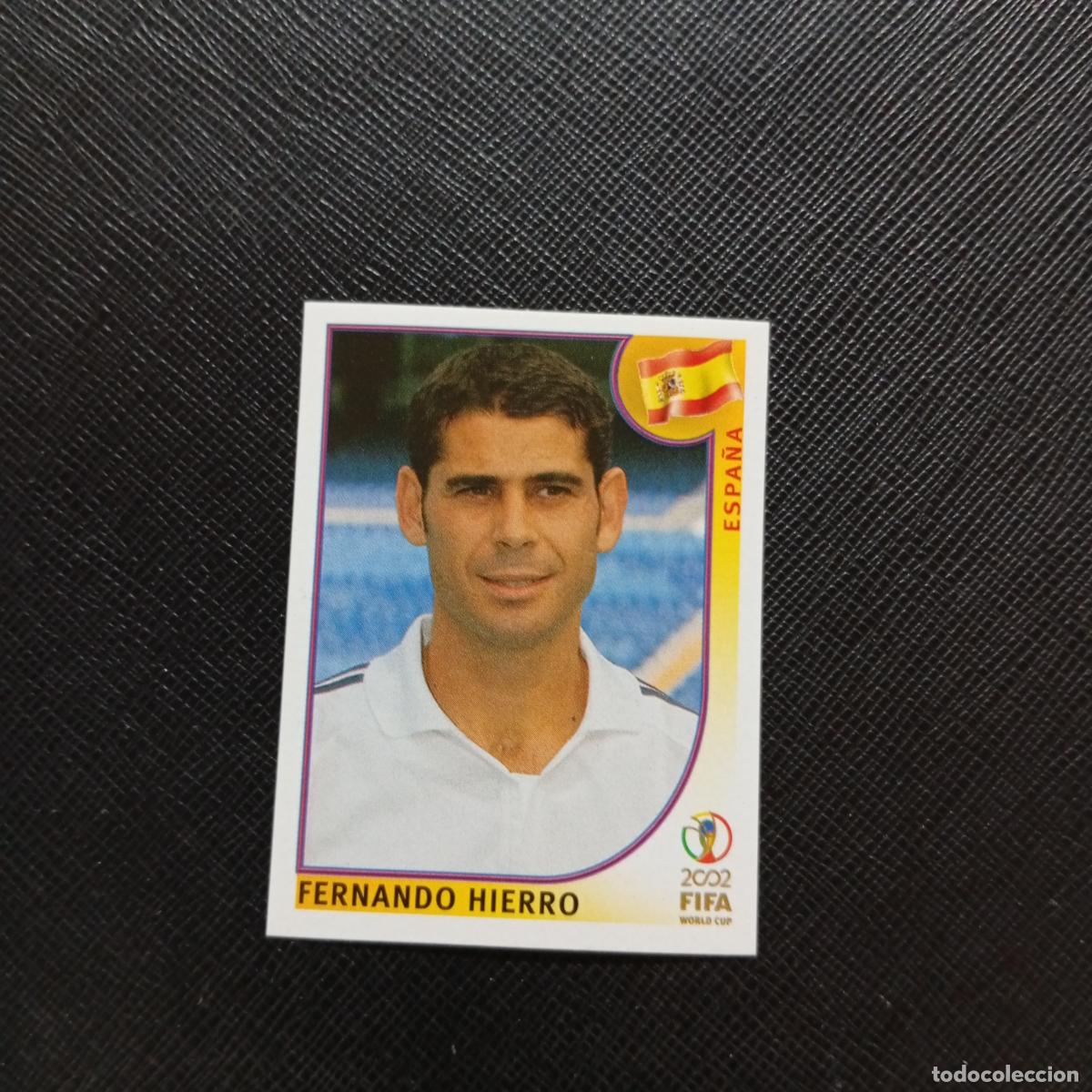 Cromos de f&uacute;tbol: 101 FERNADO HIERRO ESPA&Ntilde;A PANINI 2002 MUNDIAL KOREA FUTBOL 02 CROMO - SIN PEGAR - A156 PG397