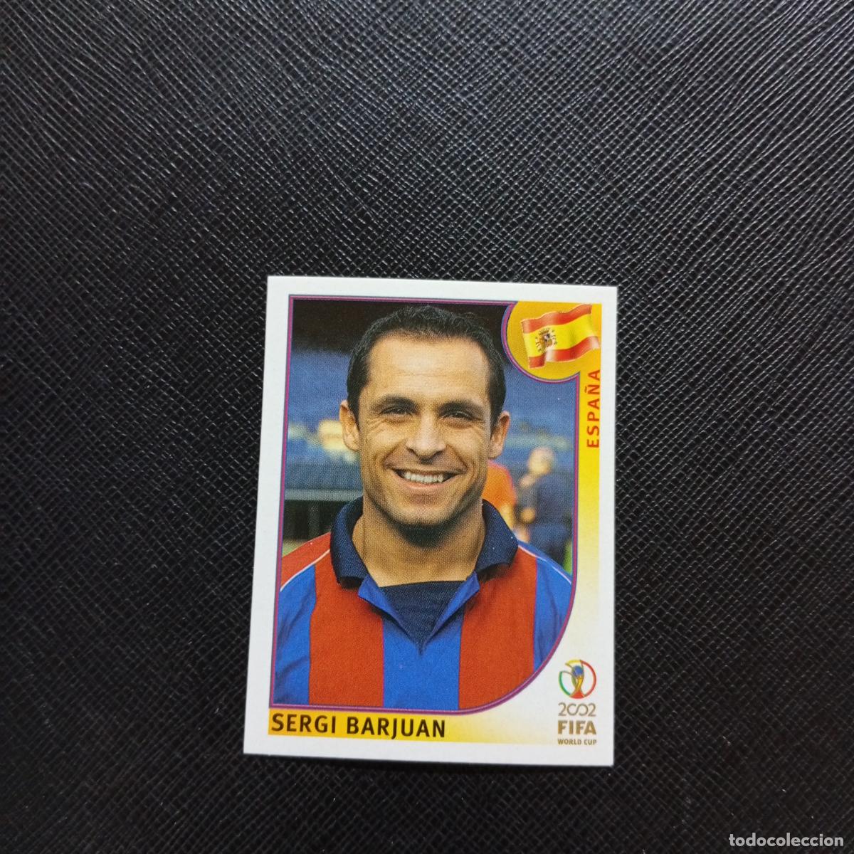 Cromos de f&uacute;tbol: 103 SERGI BARJUAN ESPA&Ntilde;A PANINI 2002 MUNDIAL KOREA FUTBOL 02 CROMO - SIN PEGAR - A156 PG397