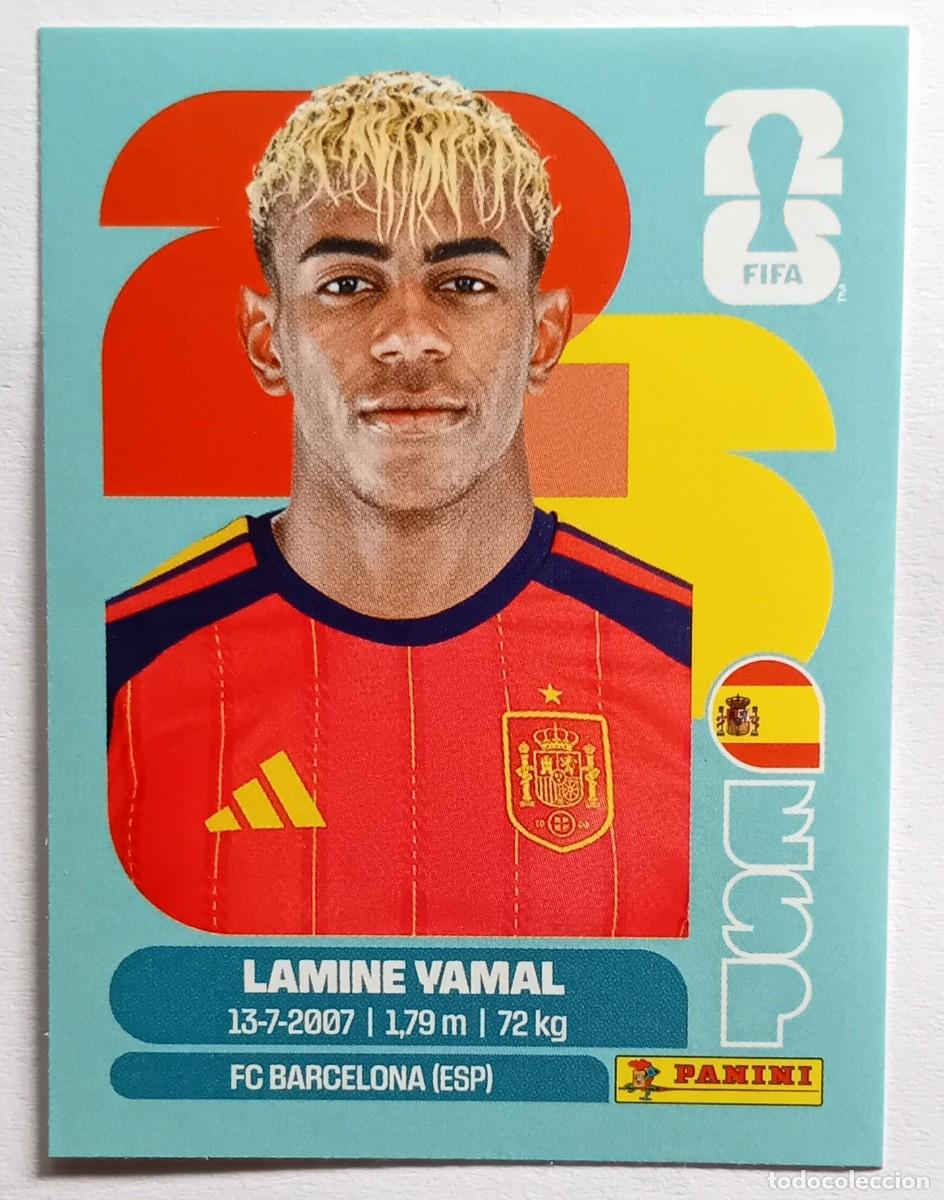 Cromos de f&uacute;tbol: Figurina Panini 2026 Cromo World Cup Usa Mundial 2026 Lamine Yamal Espa&ntilde;a n ESP 15