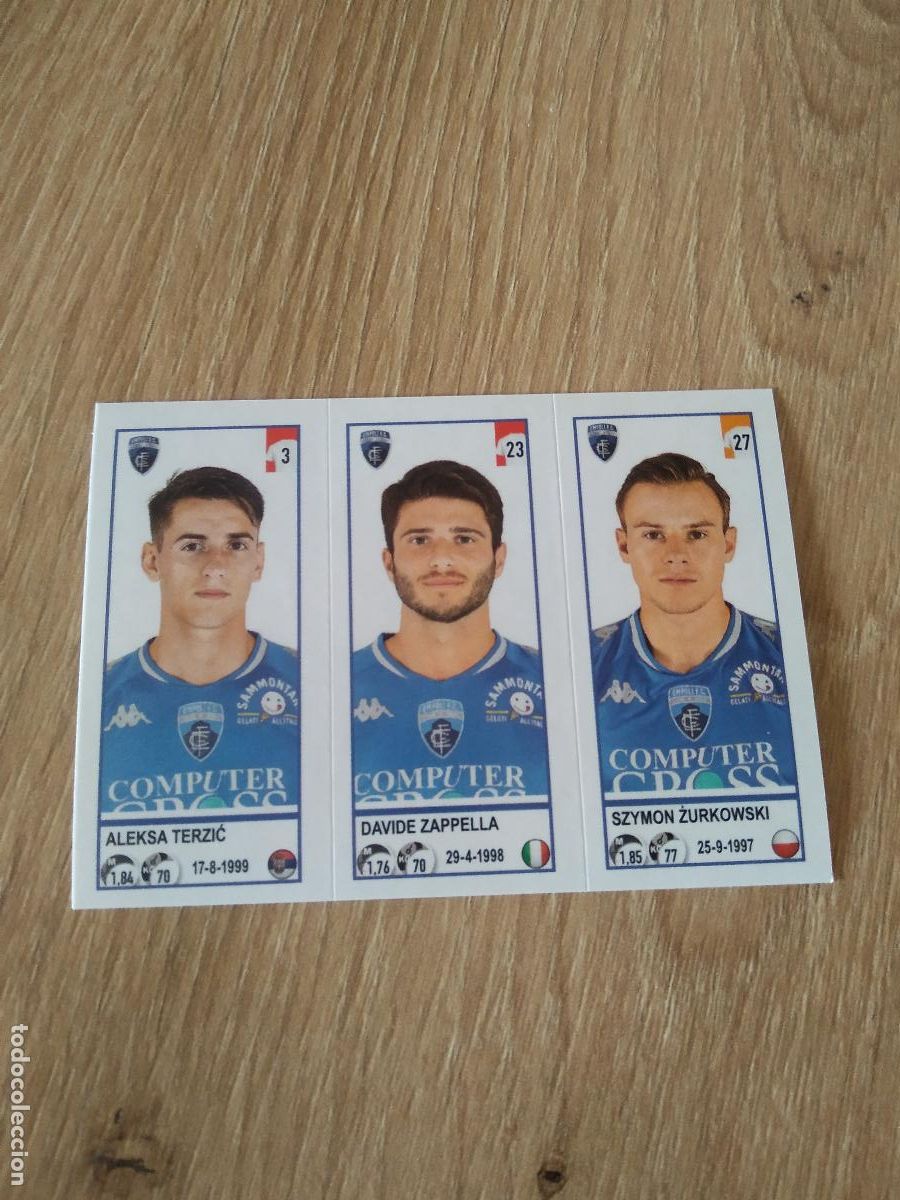 Cromos de f&uacute;tbol: 634 TERZIC ZAPPELLA ZURKOWSKI EMPOLI CROMO FUTBOL PANINI LIGA ITALIA 20-21 CALCIATORI 2020-2021