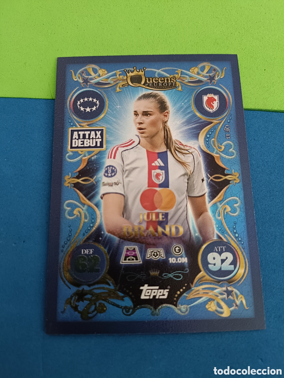 Cromos de f&uacute;tbol: Topps Match Attax 2025 2026 25 26 - Queens of Europe QE 13 Jule Brand