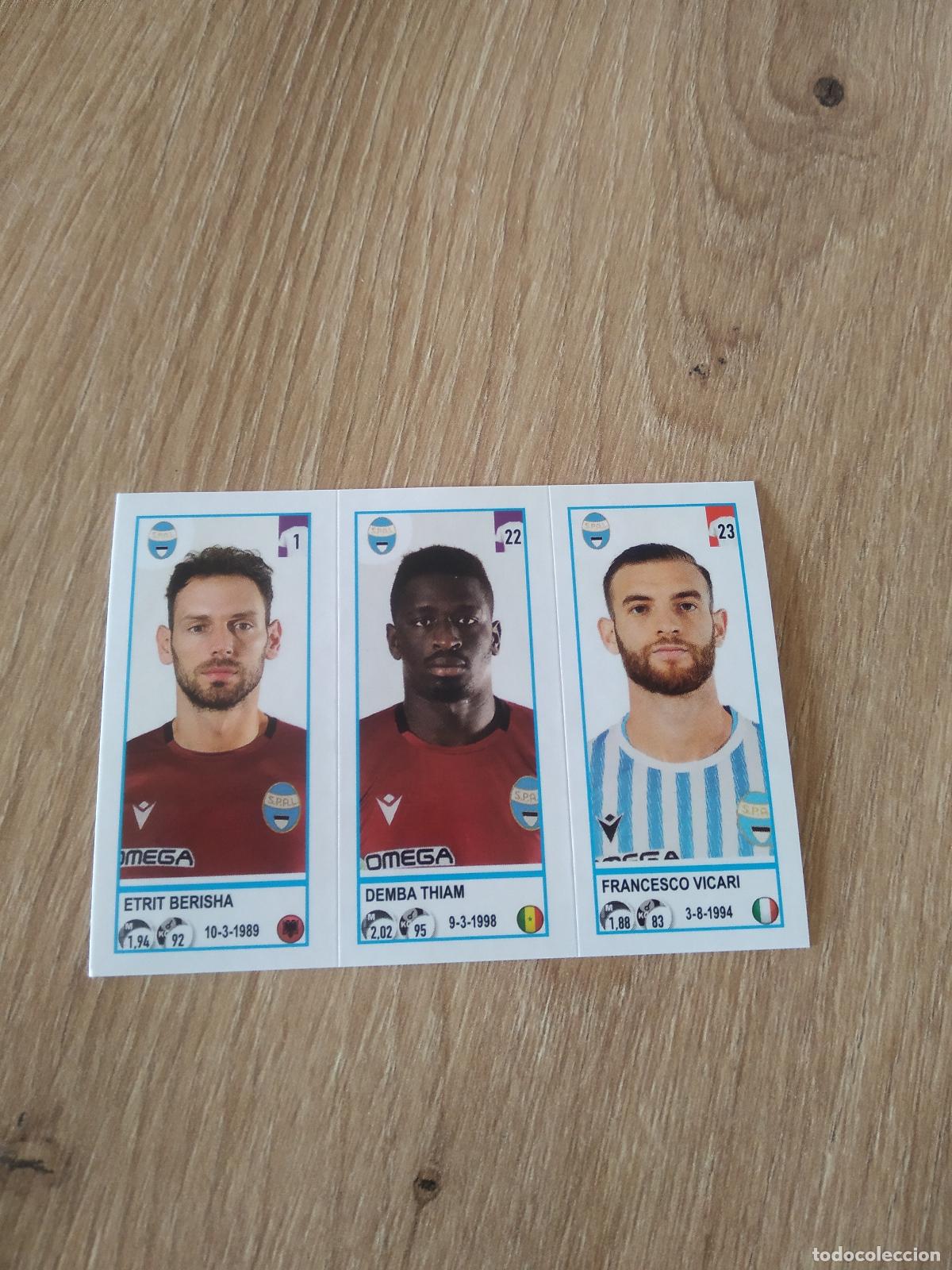 Cromos de f&uacute;tbol: 709 BERISHA THIAM VICARI SPAL CROMO FUTBOL PANINI LIGA ITALIA 20-21 CALCIATORI 2020-2021