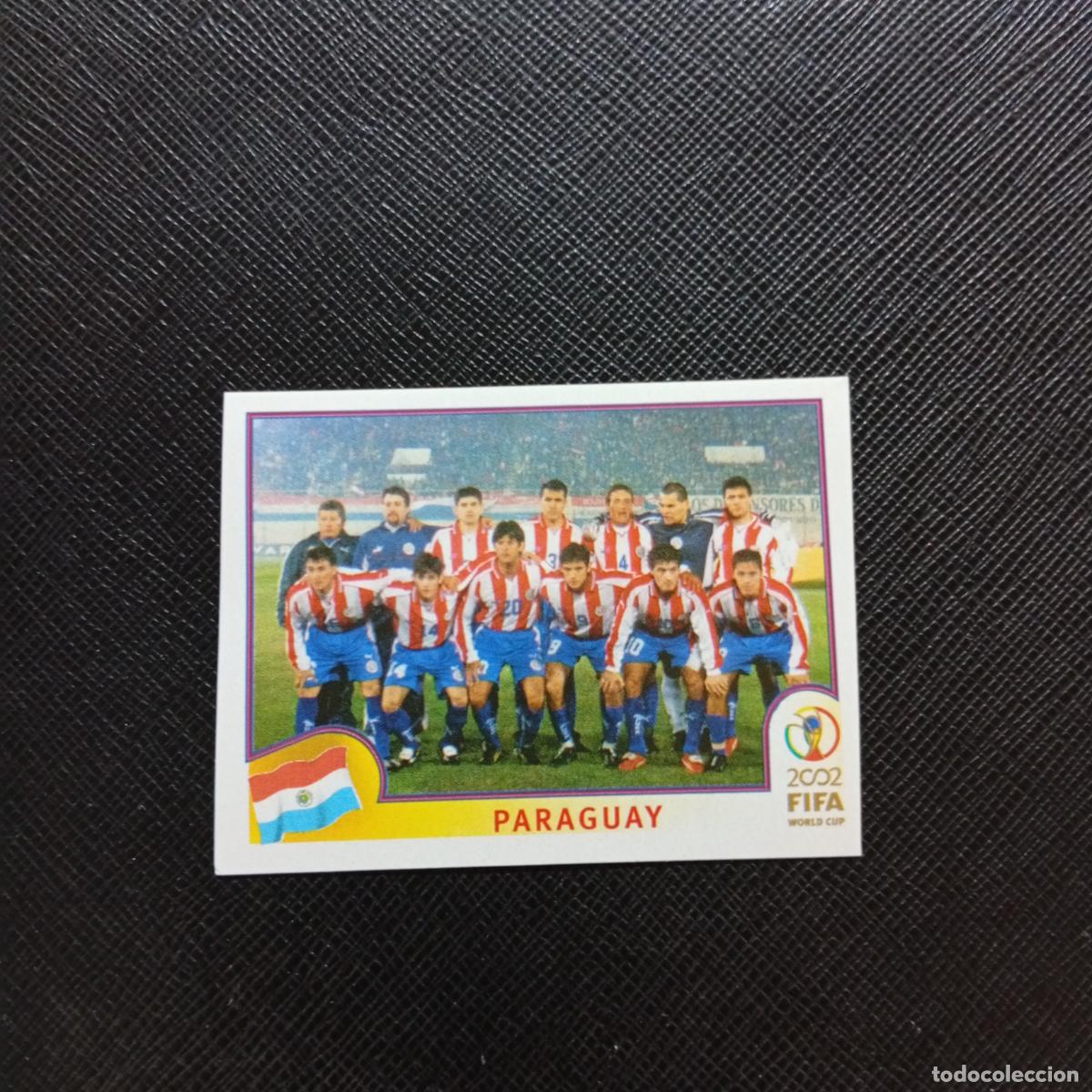 Cromos de f&uacute;tbol: 133 ALINEACION PARAGUAY PANINI 2002 MUNDIAL KOREA FUTBOL 02 CROMO - SIN PEGAR - A156 PG424