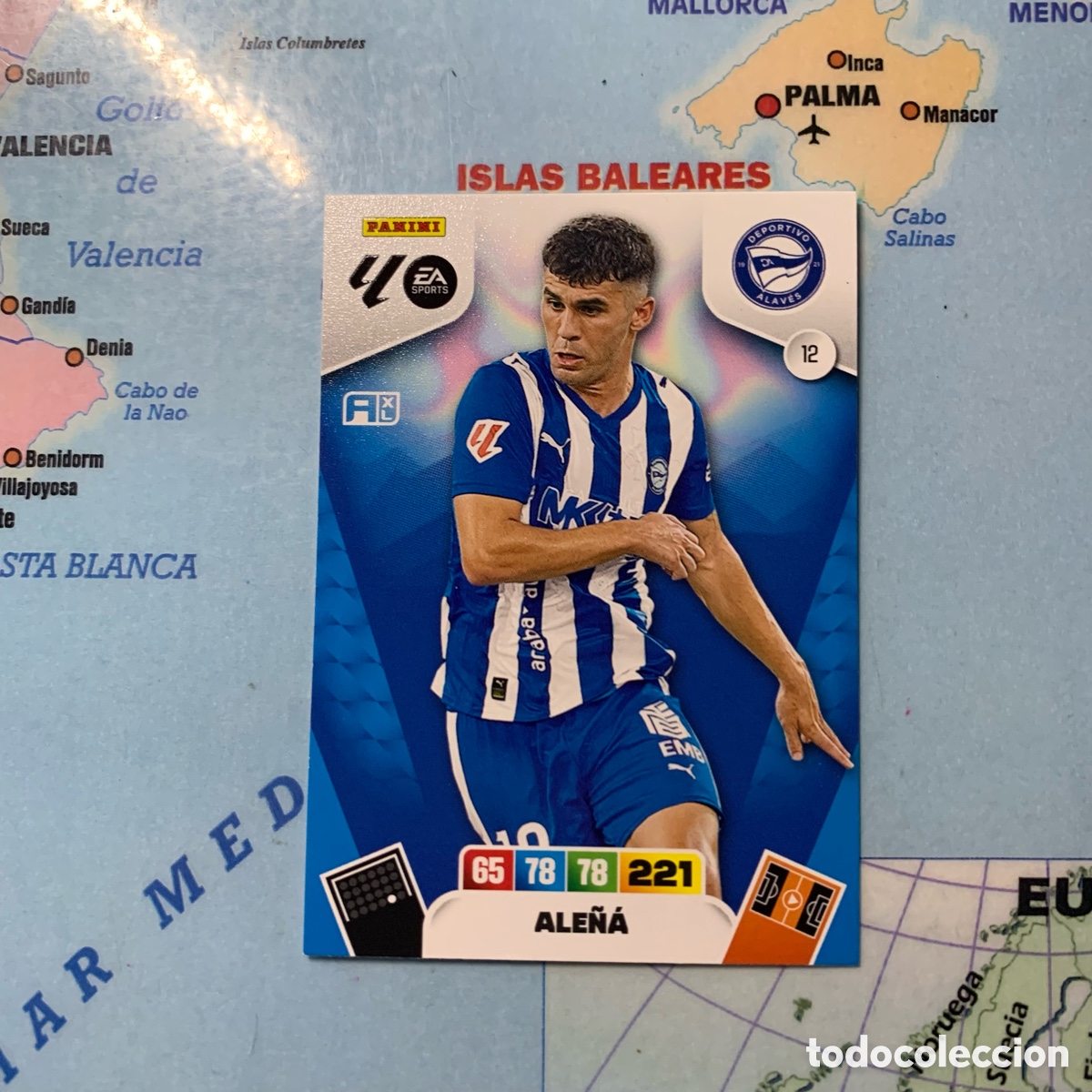 Cartes &agrave; collectionner de Football: Ale&ntilde;a n&uacute;mero 12 del Alav&eacute;s cromo adrenalyn XL 25-26 2025-2026