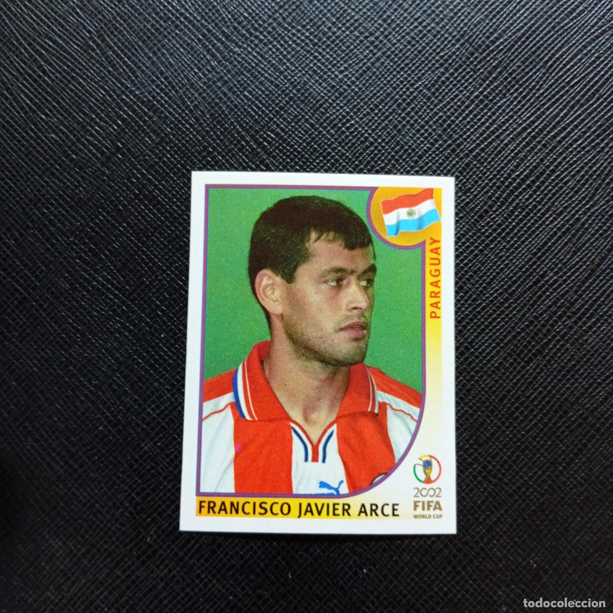 Cromos de f&uacute;tbol: 136 JAVIER ARCE PARAGUAY PANINI 2002 MUNDIAL KOREA FUTBOL 02 CROMO - SIN PEGAR - A156 PG424