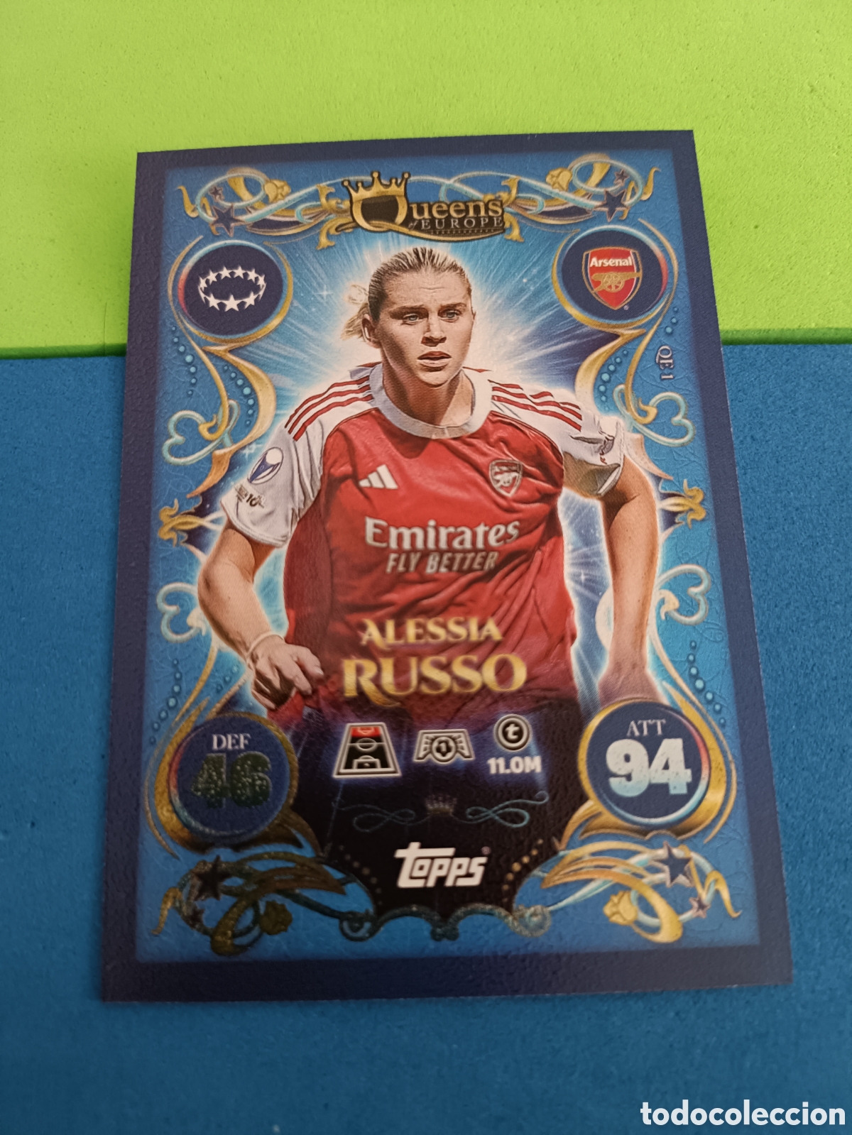 Cromos de f&uacute;tbol: Topps Match Attax 2025 2026 25 26 - Queens of Europe QE 1 Alexia Russo