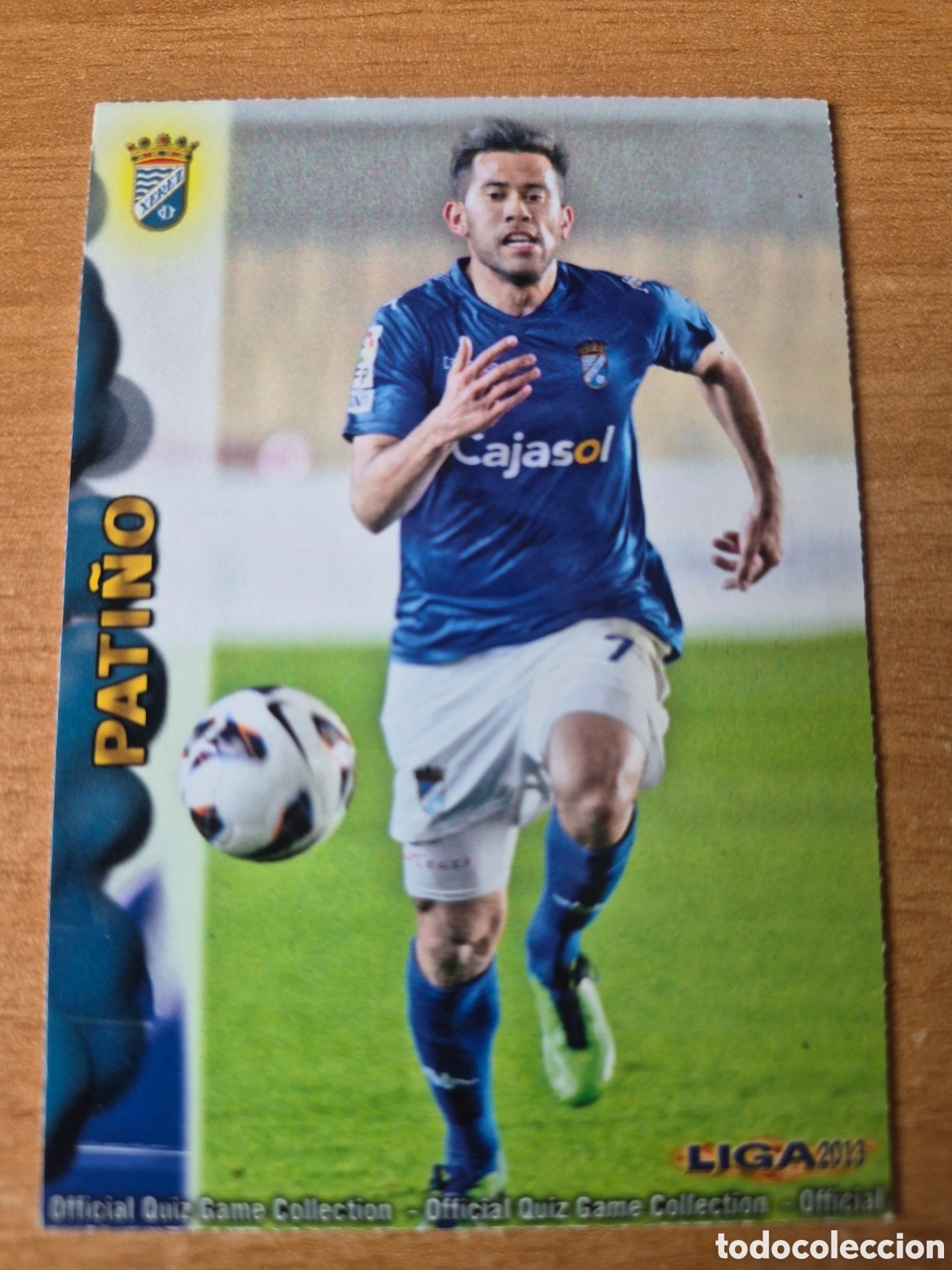 Cromos de f&uacute;tbol: 1341 PATI&Ntilde;O XEREZ MUNDICROMO 2012 2013