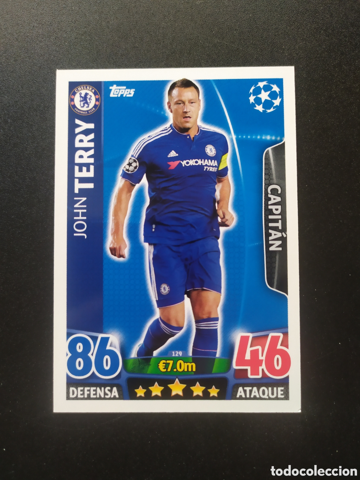 Cromos de f&uacute;tbol: UEFA Champions match attax topps 2015 2016 15 16 Terry n&deg; 129 Chelsea