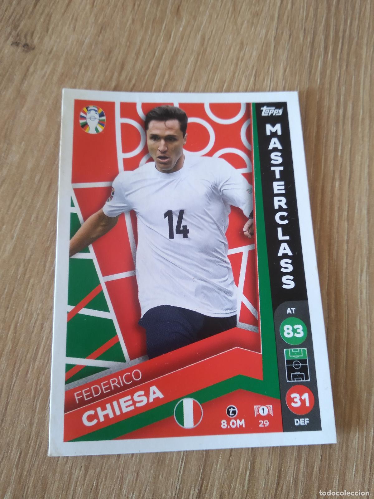 Cromos de f&uacute;tbol: 29 FEDERICO CHIESA ITALIA CROMO FUTBOL TOPPS EURO 2024 MATCH ATTAX EUROCOPA