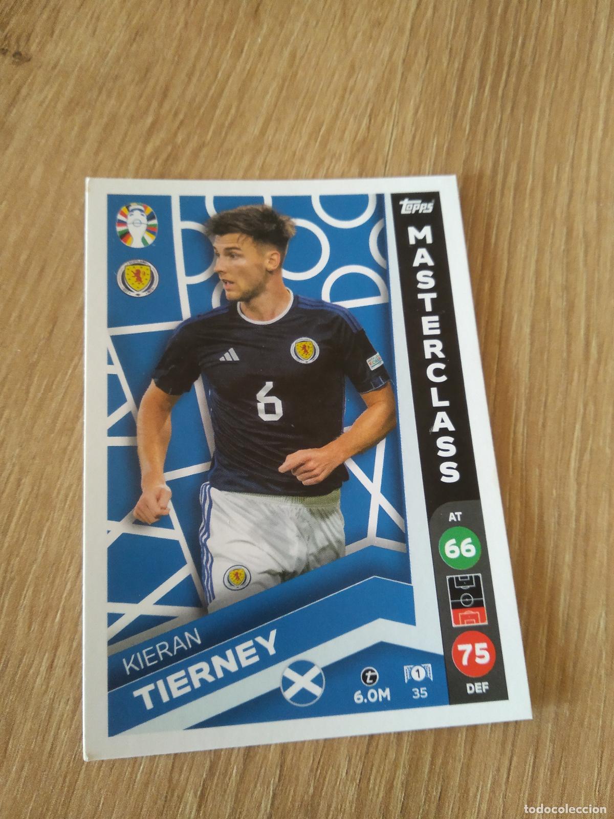 Cromos de f&uacute;tbol: 35 KIERAN TIERNEY ESCOCIA CROMO FUTBOL TOPPS EURO 2024 MATCH ATTAX EUROCOPA