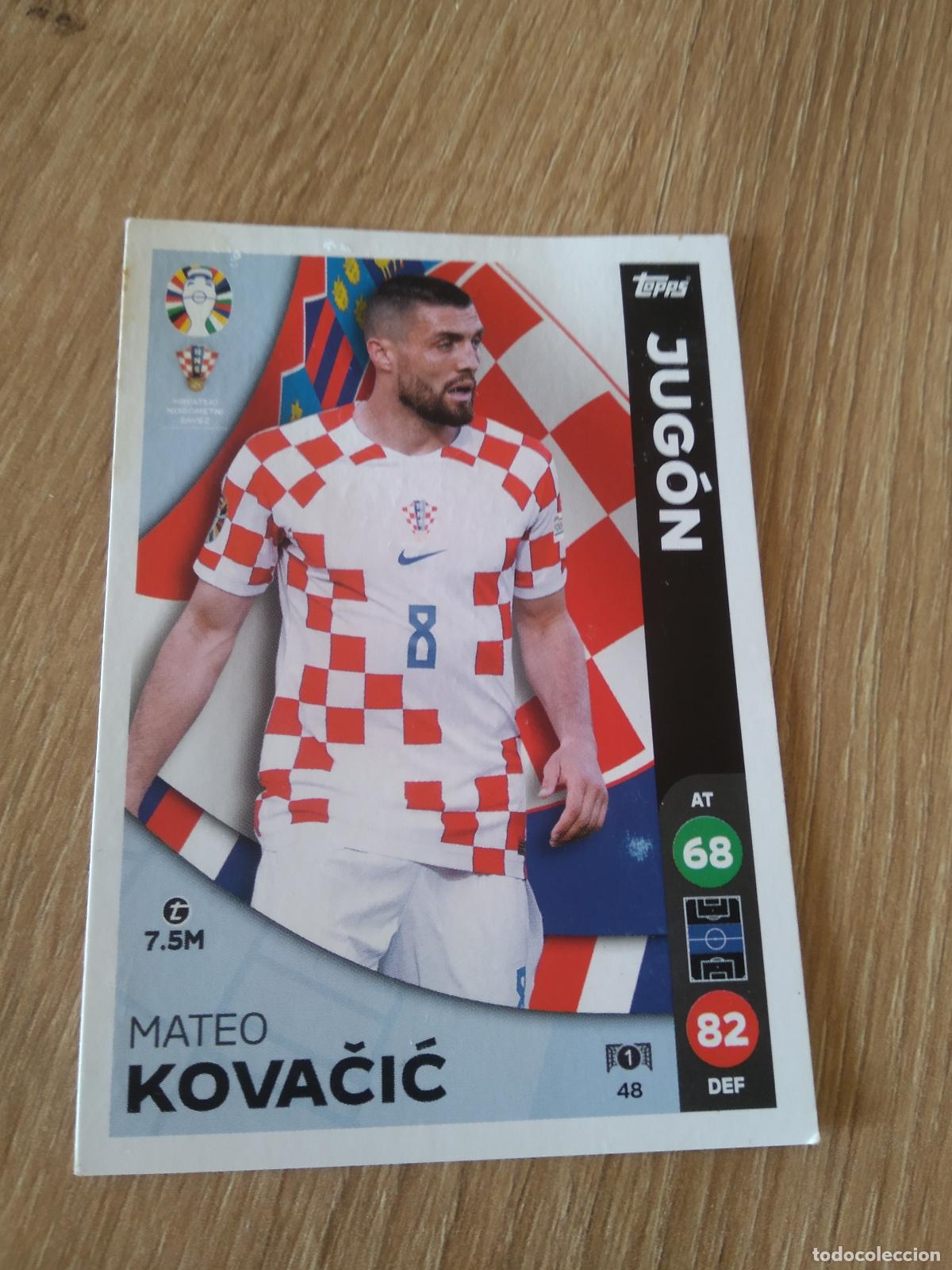 Cromos de f&uacute;tbol: 48 MATEO KOVACIC CROACIA CROMO FUTBOL TOPPS EURO 2024 MATCH ATTAX EUROCOPA
