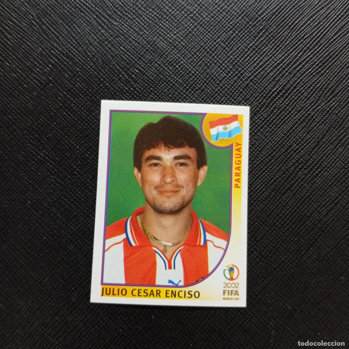 Cromos de f&uacute;tbol: 146 JULIO CESAR ENCISO PARAGUAY PANINI 2002 MUNDIAL KOREA FUTBOL 02 CROMO - SIN PEGAR - A156 PG433