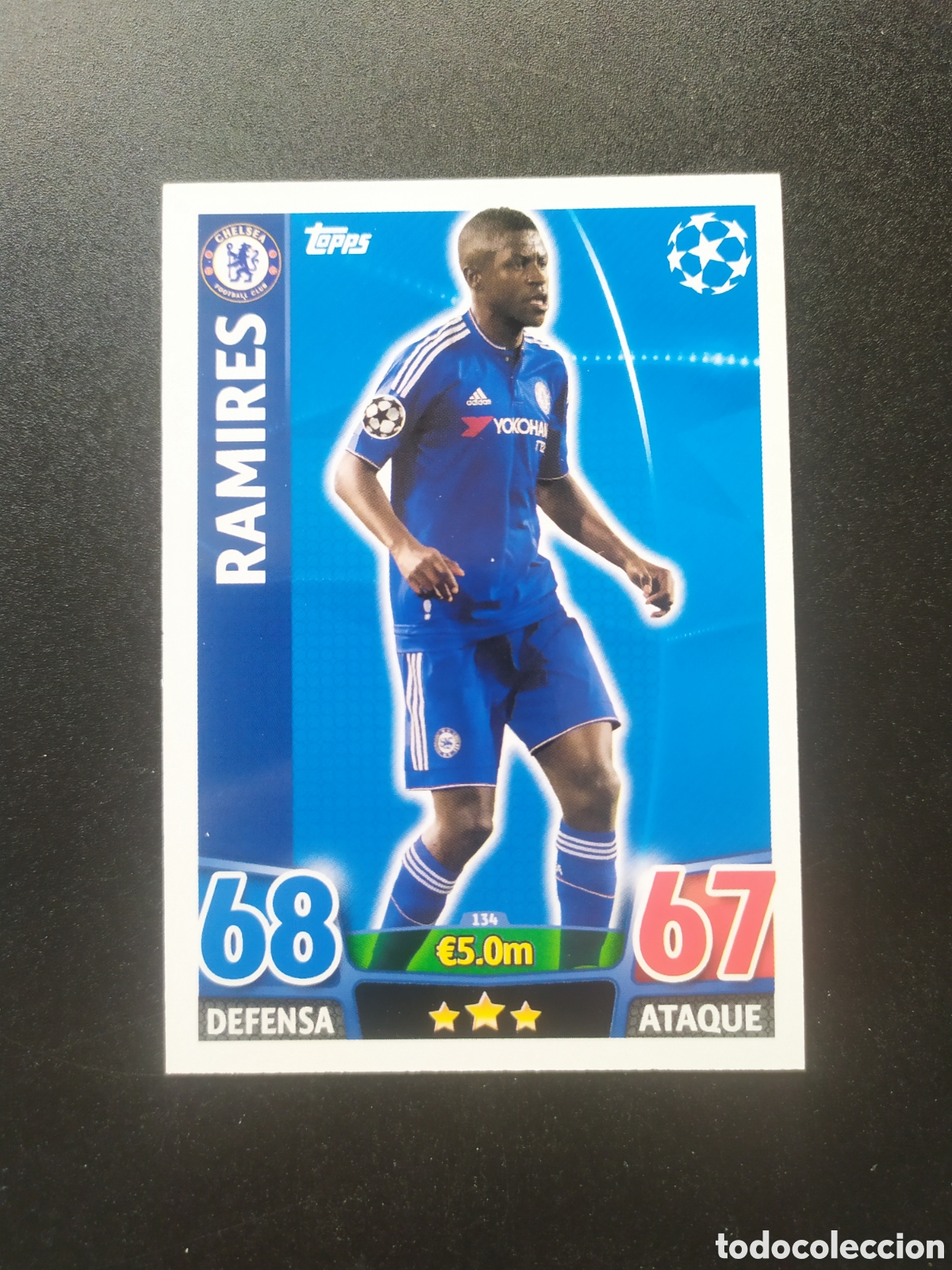 Cromos de f&uacute;tbol: UEFA Champions match attax topps 2015 2016 15 16 Ramires n&deg; 134 Chelsea