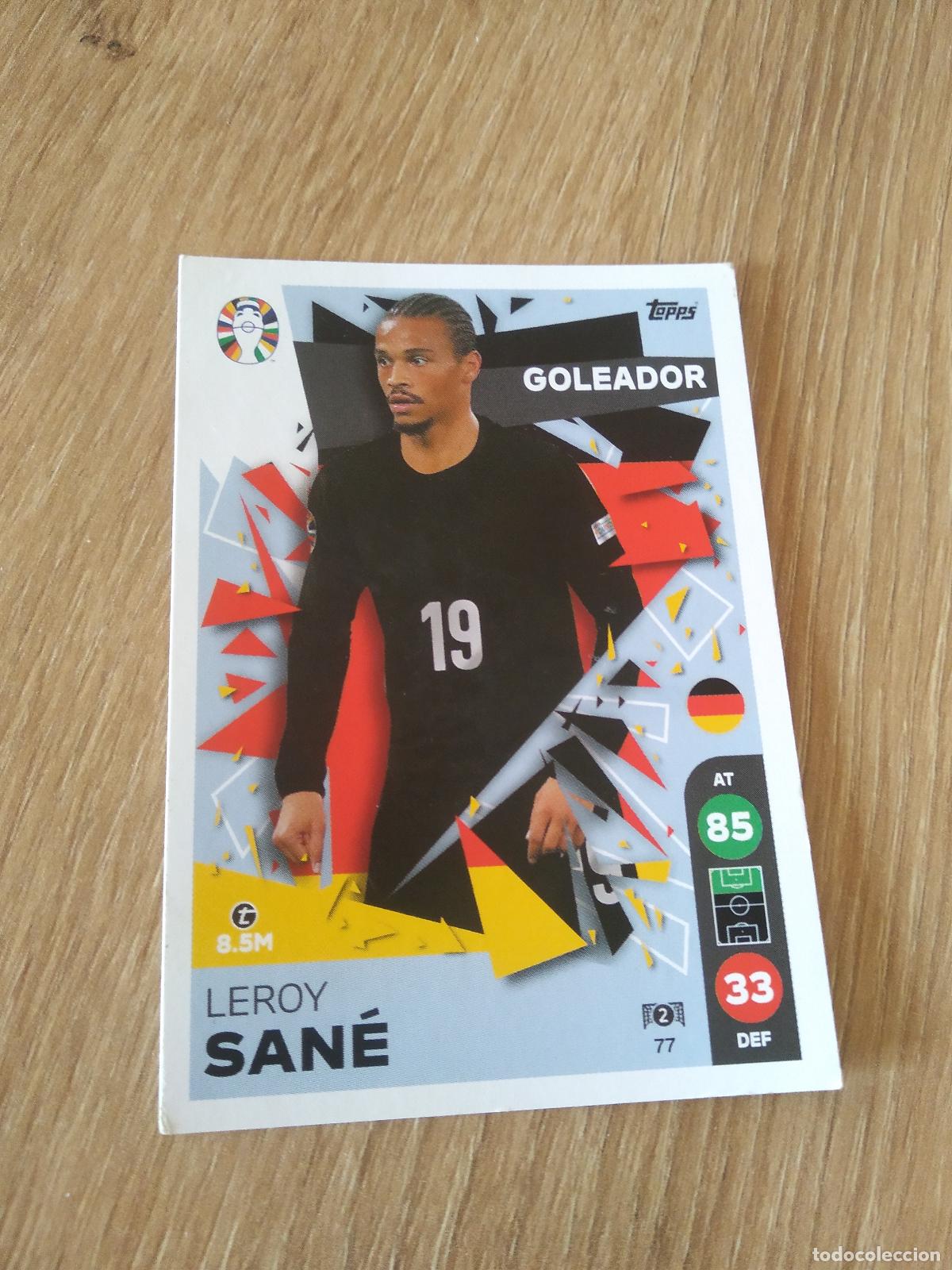 Cromos de f&uacute;tbol: 77 LEROY SANE ALEMANIA CROMO FUTBOL TOPPS EURO 2024 MATCH ATTAX EUROCOPA