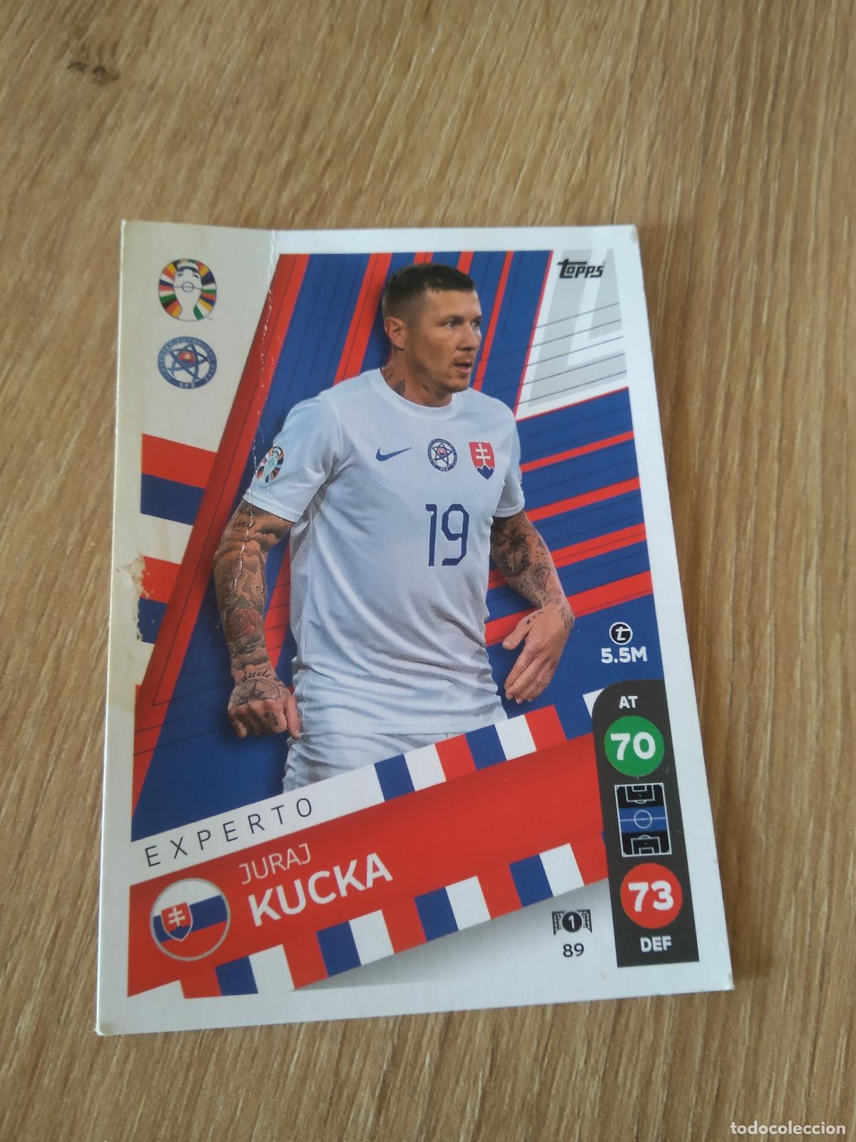 Figurine di Calcio: 89 JURAJ KUCKA ESLOVAQUIA CROMO FUTBOL TOPPS EURO 2024 MATCH ATTAX EUROCOPA