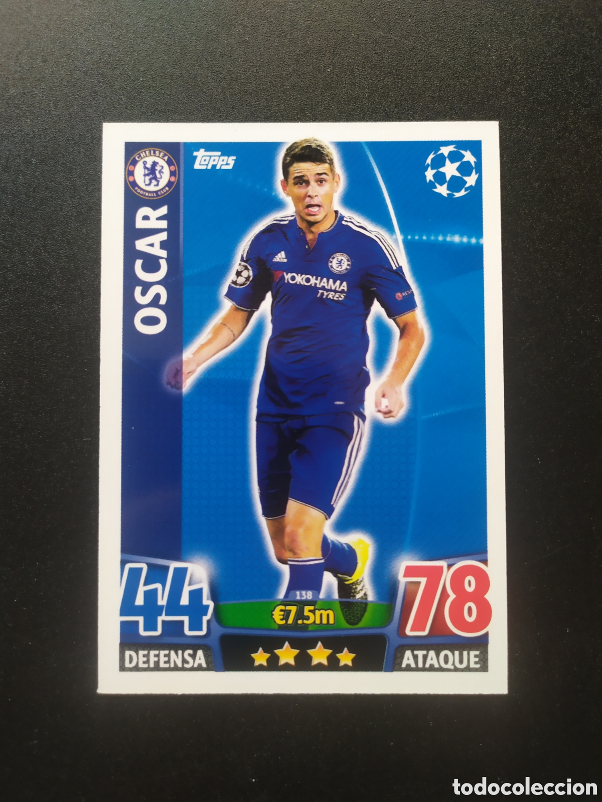 Figurine di Calcio: UEFA Champions match attax topps 2015 2016 15 16 Oscar n&deg; 138 Chelsea